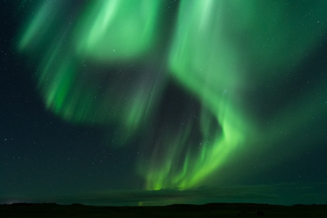 Aurore boréale en Islande